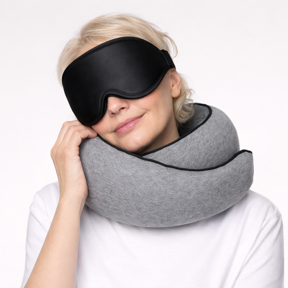 StrideSafe™ Nackenkissen – Schlafen Sie sicher und bequem!