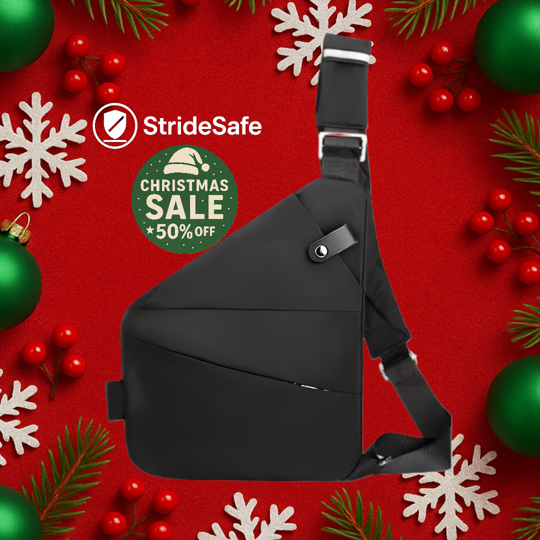 StrideSafe™ Anti-Diebstahl-Schultertasche