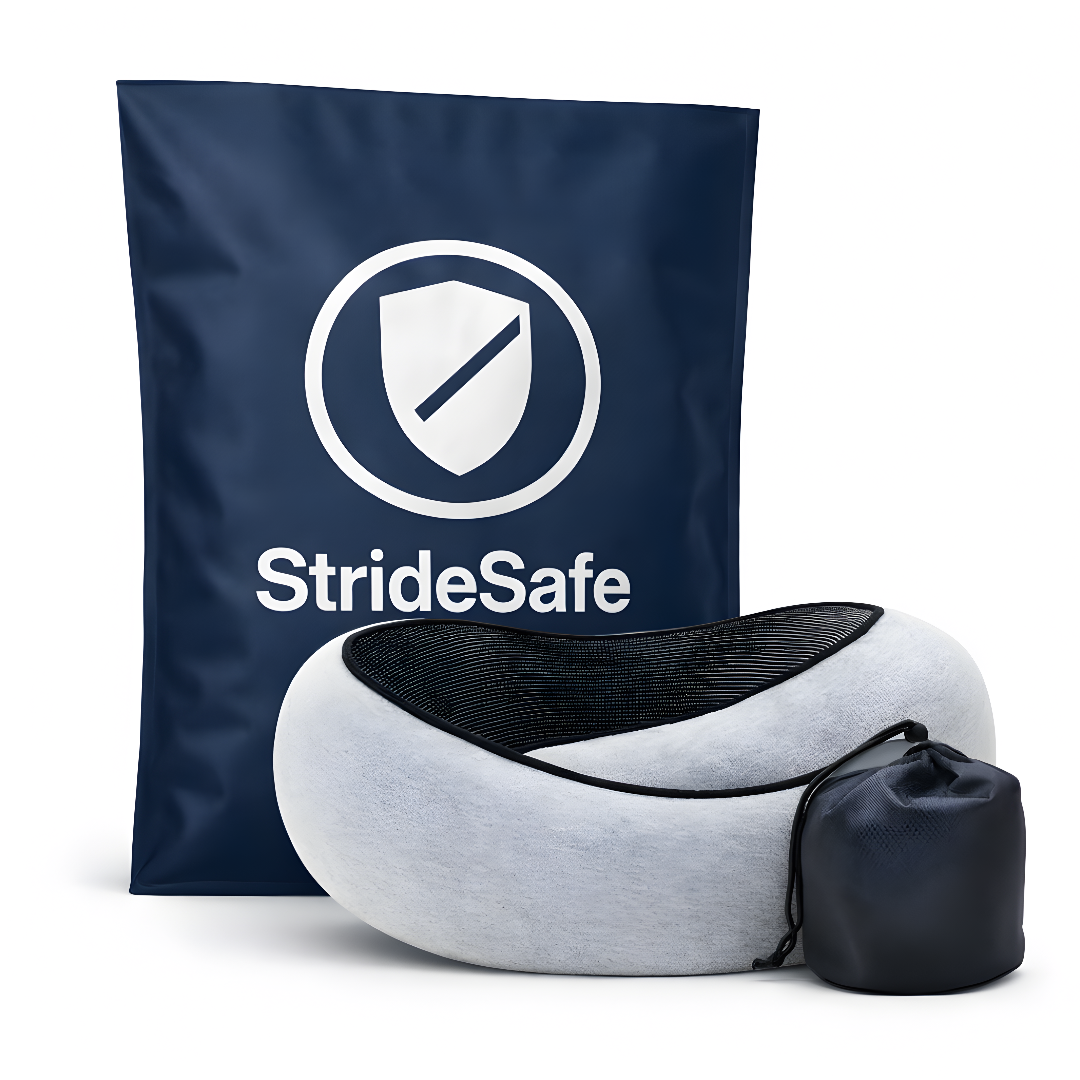 StrideSafe™ Nackenkissen – Schlaf sicher und bequem!