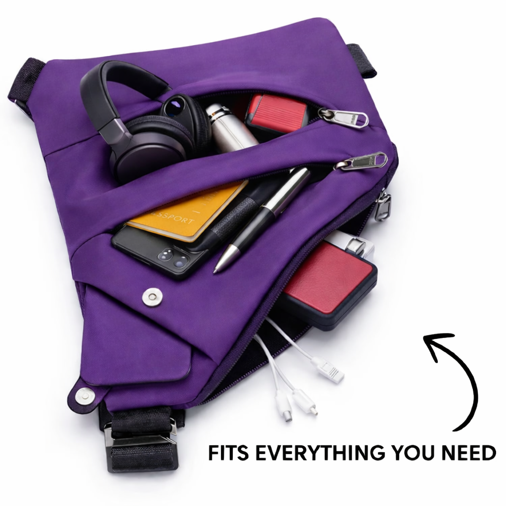 StrideSafe™ Anti-Diebstahl-Schultertasche