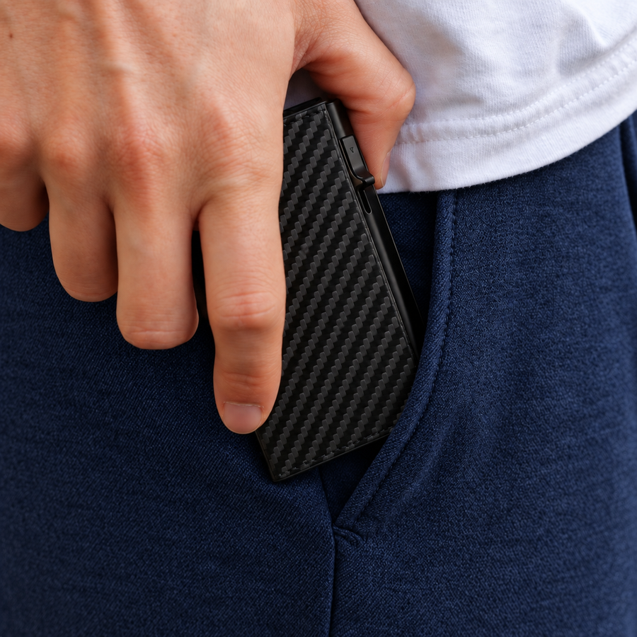 Wölbt sich nicht in der Hosentasche 👖